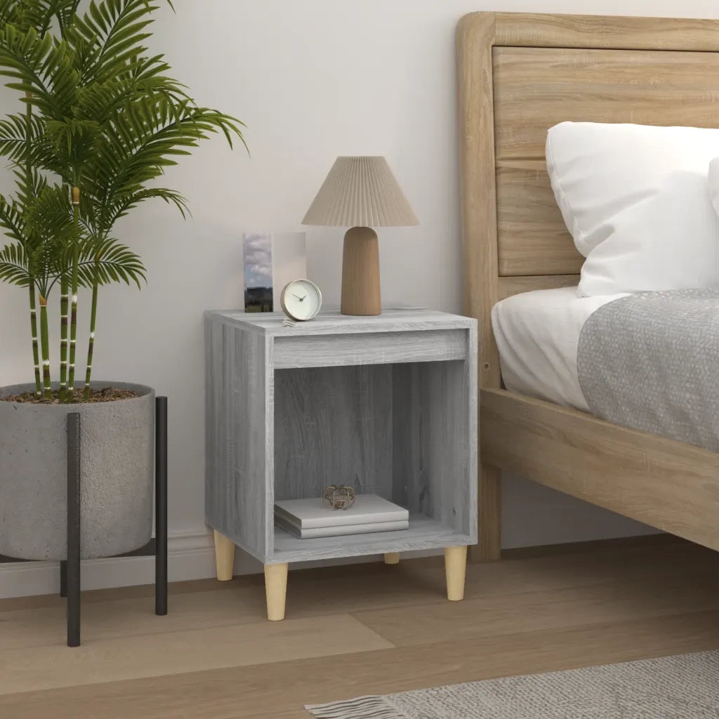 Comodino 2 pz Grigio Sonoma 40x35x50 cm 821871