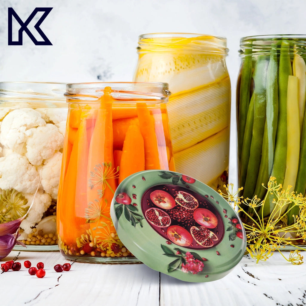 Barattoli per conserve KADAX Denia 250ml 50 pezzi 82mm + coperchio "Frutta esotica"