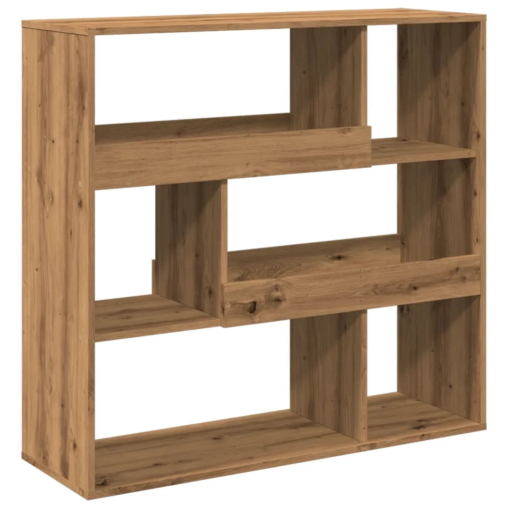 Libreria-Scaffale per Libri-Mobile di Stoccaggio Rovere Artigianale 100x33x94,5 cm in Truciolato