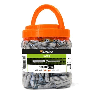 ELEMATIC BARATTOLO 200 TASSELLI T6 D 8X40 CON VITE- 1,0 pz