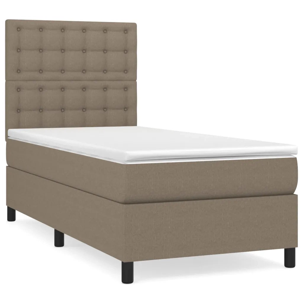 Giroletto a Molle con Materasso Tortora 90x200 cm inTessuto 3142069