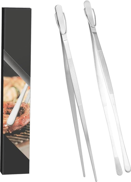 Pincetta da cucina - Acciaio inossidabile - Manico antiscivolo - 1 pezzo