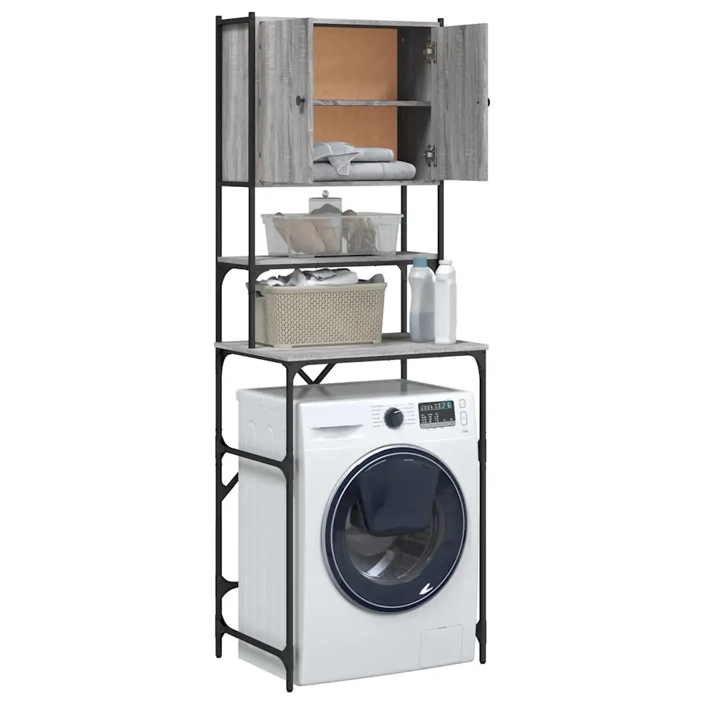 Mobile per Lavatrice Grigio Sonoma 68x48,5x194 cm CFW4089759