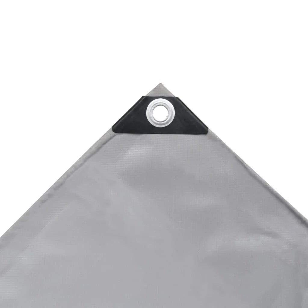 Telone versatile e resistente per mobili da giardino depositi di legna rimorchi auto barche biciclette 650 g/m² 3,5 x 5 m grigio 02_0002181