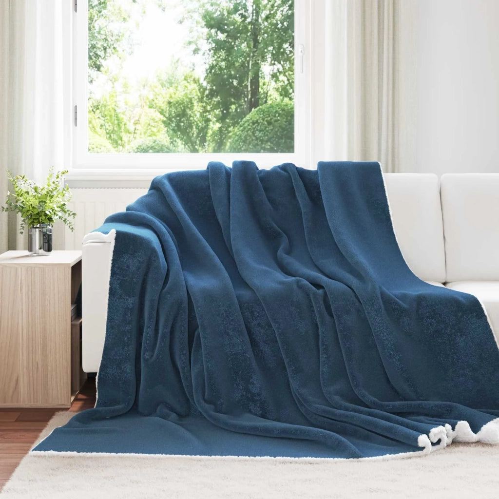 Coperta Blu navy 220 x 240 cm Panno 42016991