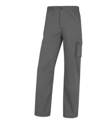 Delta Plus PALIGPAGRTM Palaos Pantaloni da Lavoro 100% Cotone 200 g-m² 5 Tasche colore Grigio