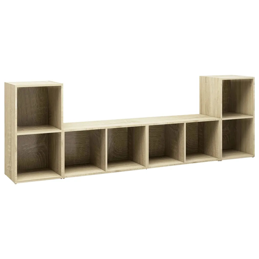 Mobili TV 4 pz Rovere Sonoma 72x35x36,5 cm in Truciolato  cod mxl 16925