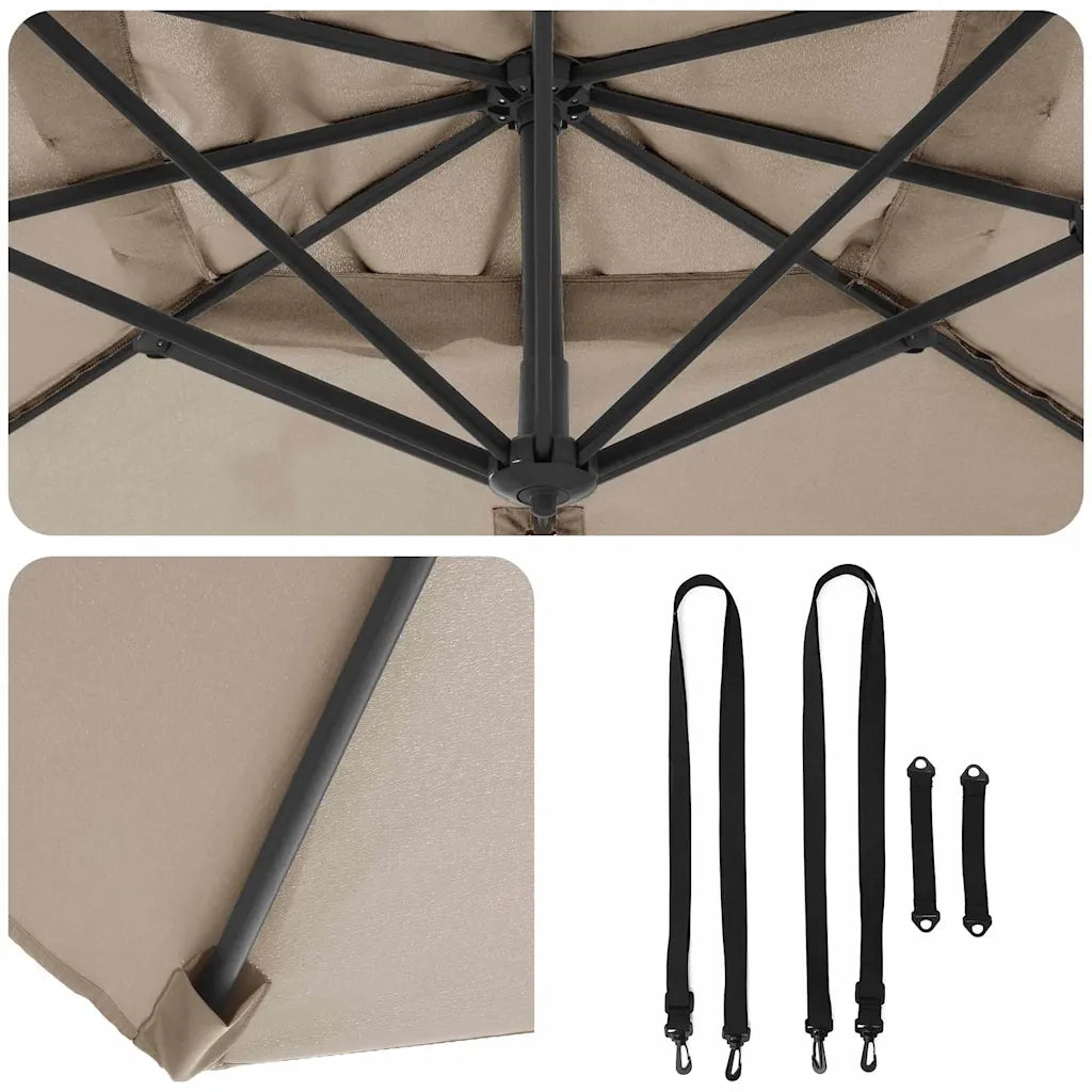 Ombrellone Talpa 351 x 250 x 260 cm Poliestere e Alluminio 42003346