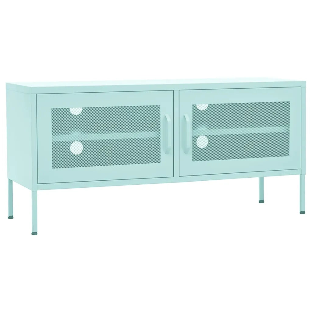 Mobile TV-Credenza per TV Menta 105x35x50 cm in Acciaio