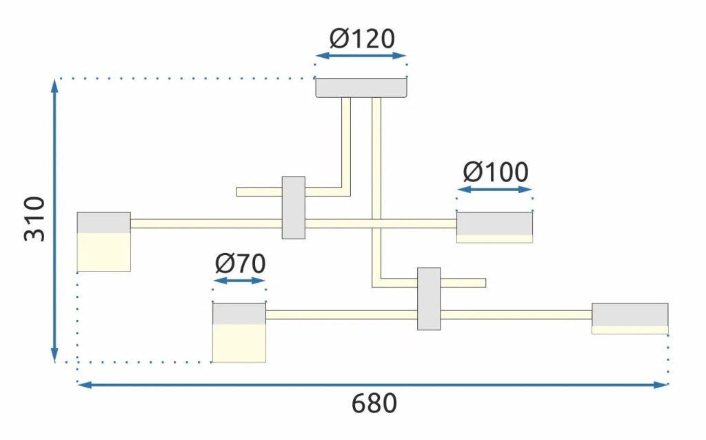 Lampada Led APP1001-4C
