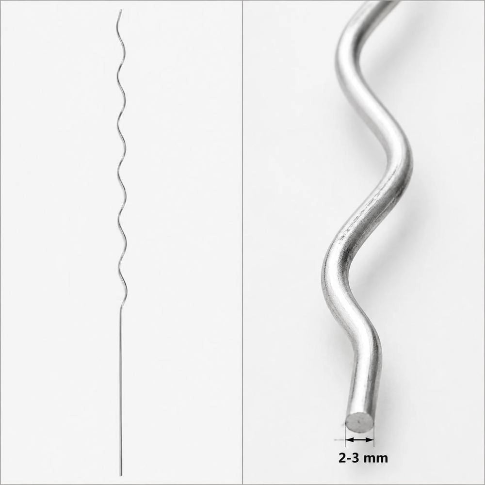 Tomato Spiral Stakes, 20 Pieces, 170 Cm, Galvanized Steel