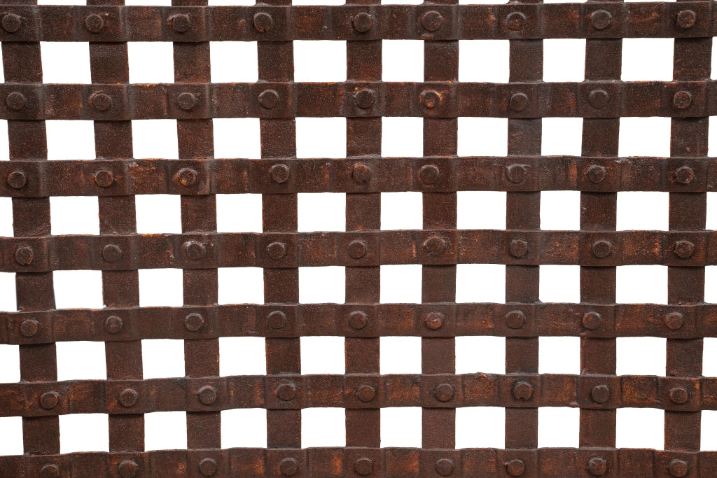 Biscottini Parascintille in ferro battuto lavorato a mano L120XPR3XH77 cm realizzato