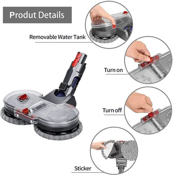 Accessori per aspirapolvere Dyson V7 V8 V10 V11 V15, unità di aspirazione e aspirazione elettrica con morsetto, 1 pezzo