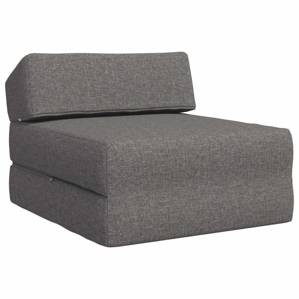 Divano Letto Pieghevole Grigio Chiaro 60 x 70 x 41 cm Tessuto