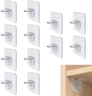 Supporti per pannelli 12 pezzi - Autoadesivi - Pannelli per parete - Supporti per pannelli trasparenti - Supporti per schap - Solida base di supporto - Materiale di alta qualità - Supporti per pannelli