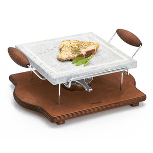 Pietra Ollare Quadrata con Fornelletto Bisetti