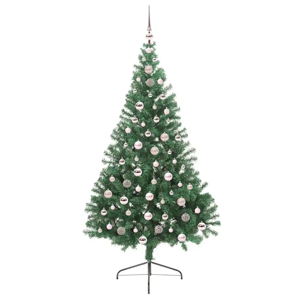 Albero di Natale | Decorazioni natalizie artificiale con luci integrate Verde 210 cm