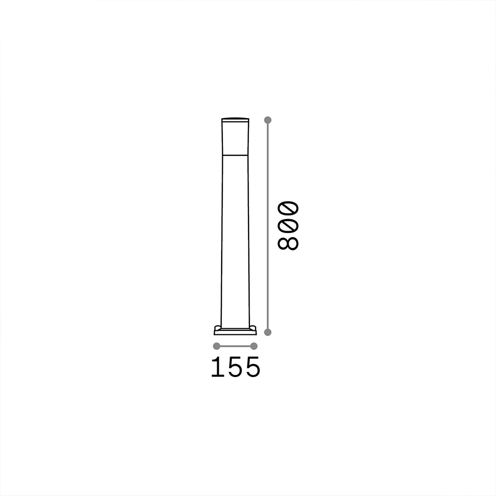 Piantana Moderna Atena Materie Plastiche Bianco 1 Luce E27
