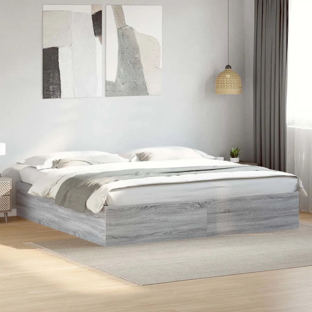 Giroletto Grigio Sonoma 200x200 cm in Legno Multistrato 3280991