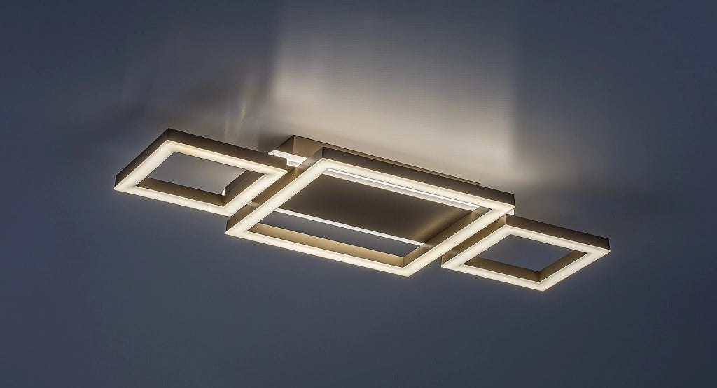 Plafoniera LED Glavian 5 luci grigio-beige Rabalux