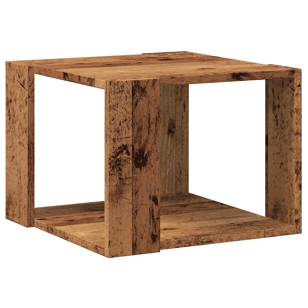Tavolino da Salotto Legno Vecchio 40x40x30 cm Legno Multistrato 856494