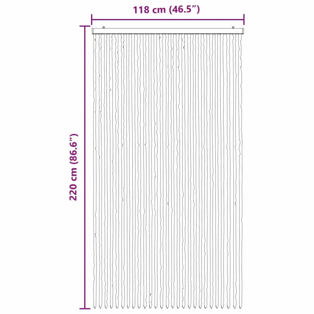 Tenda per insetti in chenille Marrone Scuro e Beige 42034436
