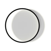 Lhj076-c Lampada Da Soffitto A Led Nera 40 Cm