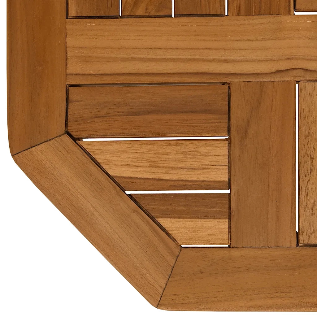 Piano per Tavolo 40x40x2,5 cm Ottagonale Legno Massello Teak 366662