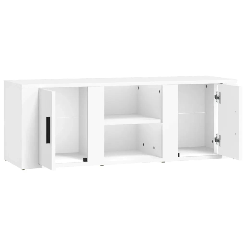 Mobile Porta TV Bianco 100x31,5x35 cm in Legno Multistrato 819428