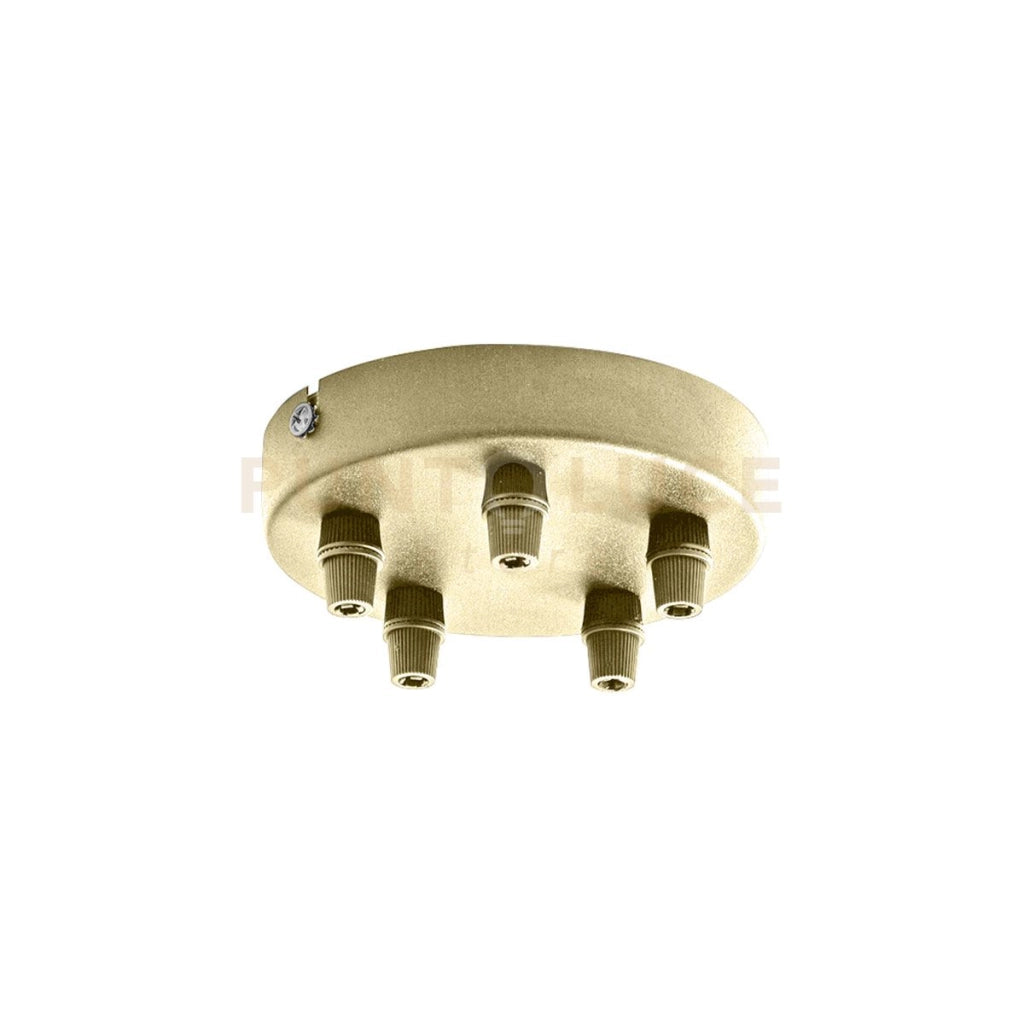 GSOB52- ROSONE 5 FORI OTTONE IN METALLO PIU' ACCESSORI INCLUSI D.12CM