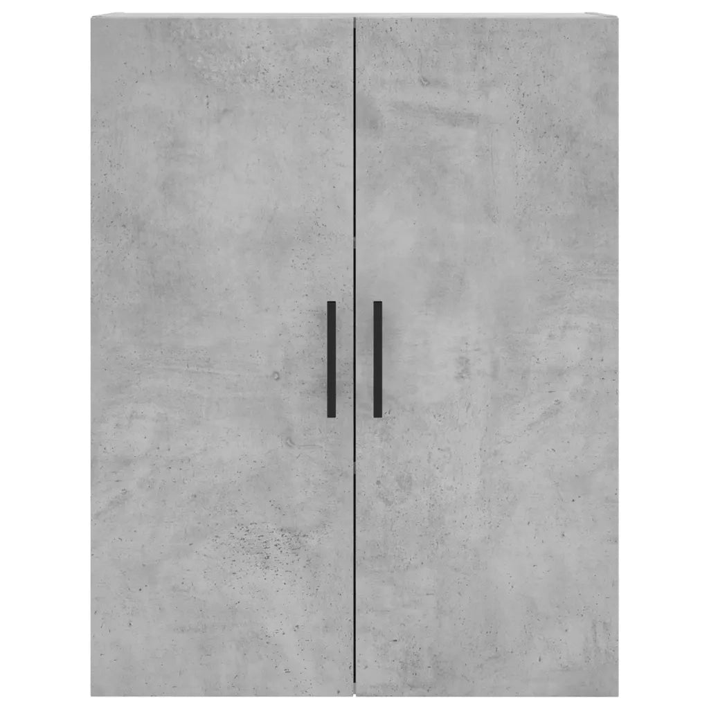 Credenza-Buffet-Armadio da cucina Grigio Cemento 69,5x34x180 cm in Legno Multistrato 907051