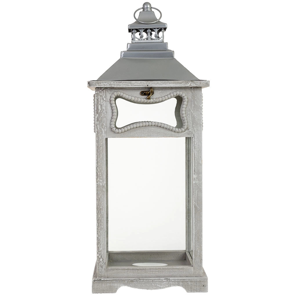 Lanterna in legno 24x24x60h cm