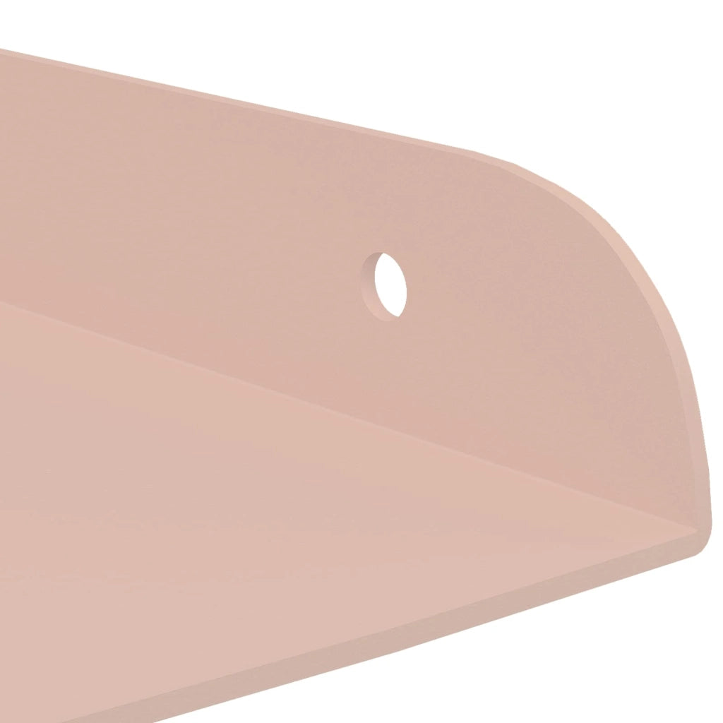 Mensola sospesa con lo scaffale 2 pcs Rosa 30 x 30 x 2 cm 8004112