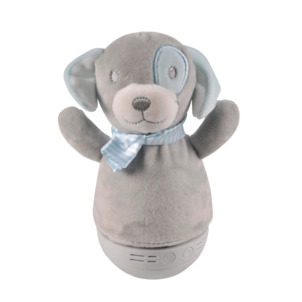 Lampada bimbi tavolo Cagnolino grigia LED RGB Polux
