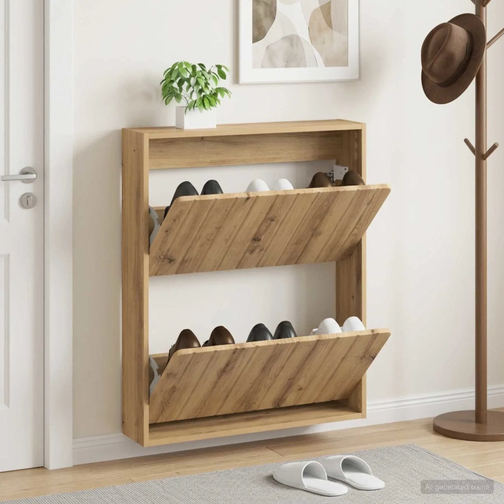 Mobiletto per Scarpe da Muro ZWOLLE 71 x 17 x 86 cm 896424
