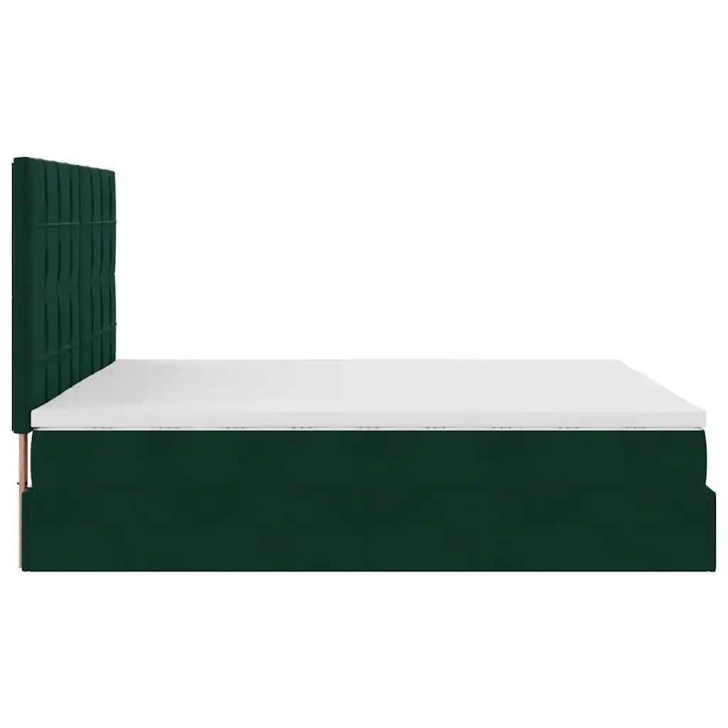 Struttura Letto Pouf con Materassi 200x200 cm Velluto 3313496
