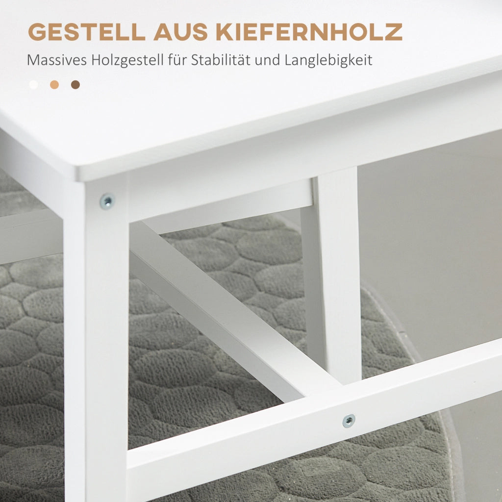SEDIA da pranzo Set da 4 pezzi 41x46,5x85,5 cm Legno Bianco