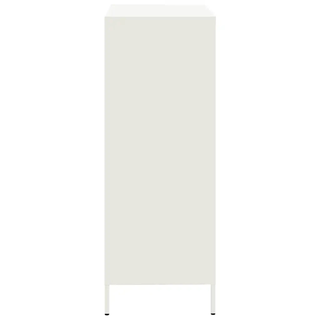 vidaXL Credenza Bianca 68x39x101,5 cm in Acciaio