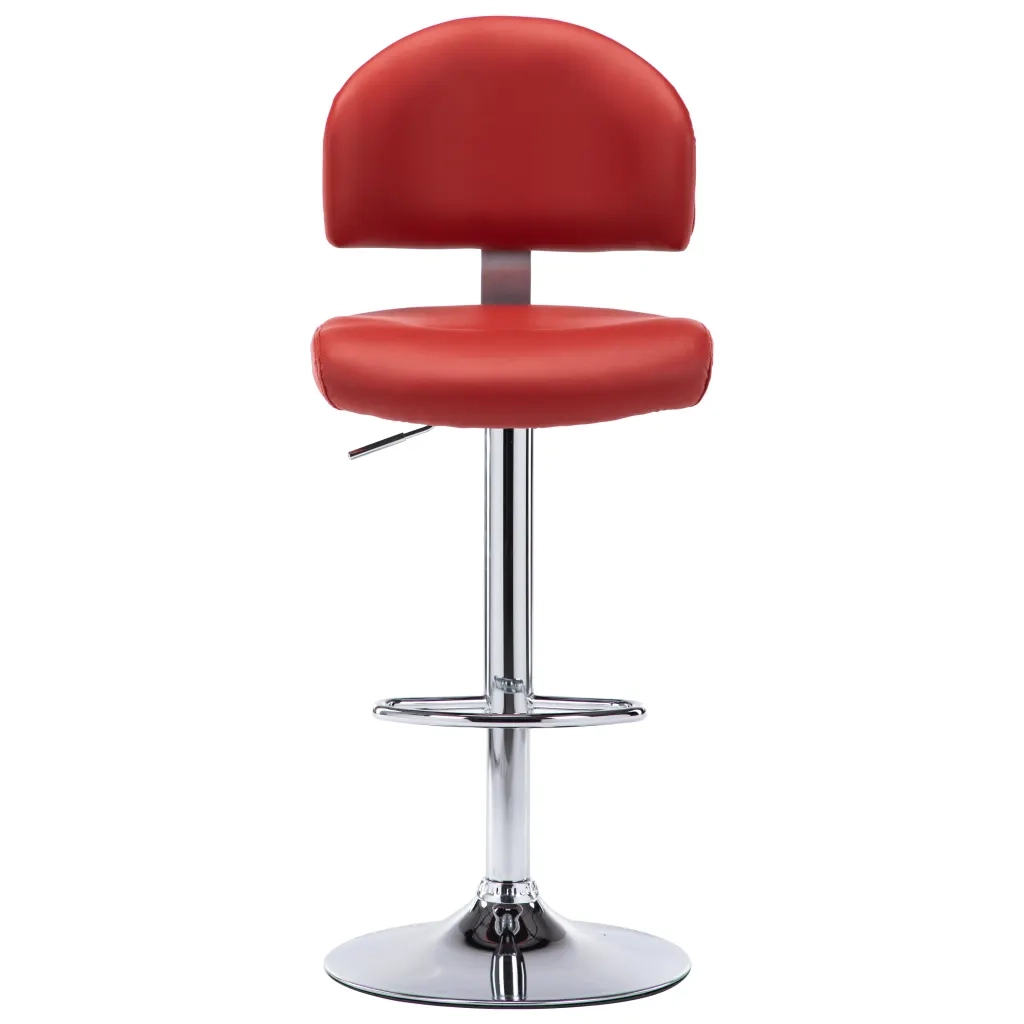 Sgabello da Bar Rosso Vino in Similpelle 249651