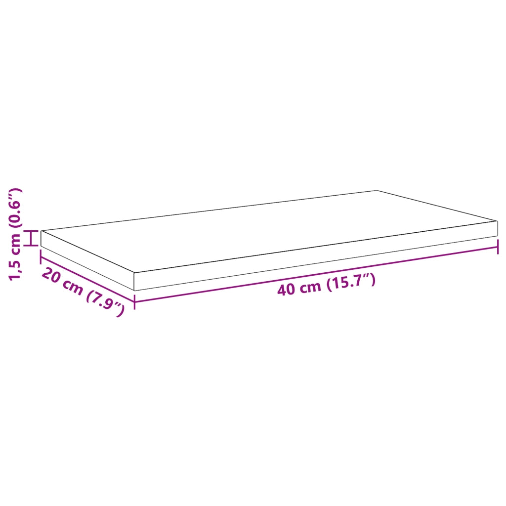 Mensole per Libreria , 4 pezzi, Rovere Nero, 40x20x1,5 cm, Legno Ingegnerizzato