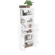Armadio-Xylo-57.5x28.5x160cm bagno vetro ripiani regolabili
