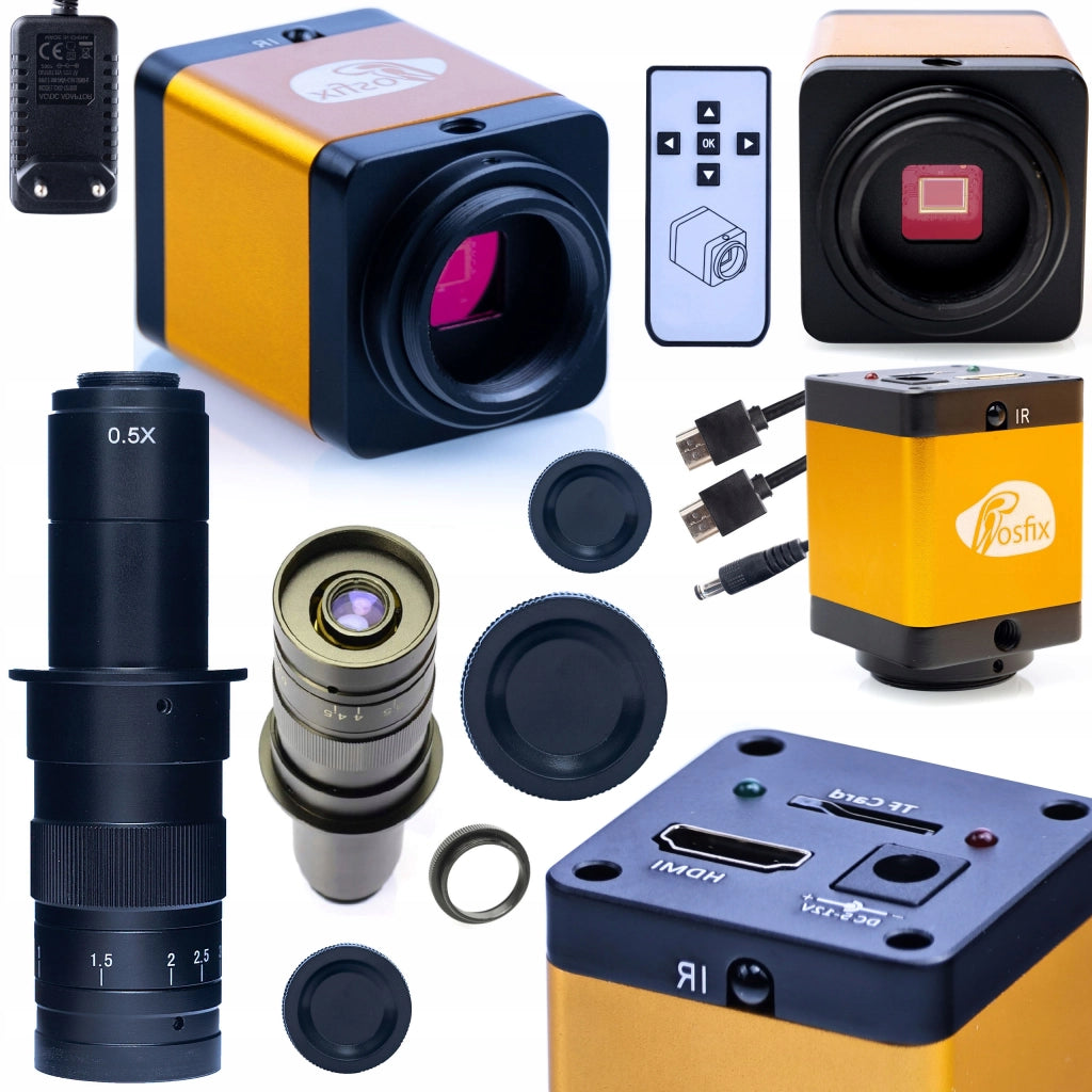 Set Microscopico PEGASUS Pro 12 MB 2 in 1 – Camera 12MP HDMI + Obiettivo 180x | Alta Qualità Immagine, Precisione