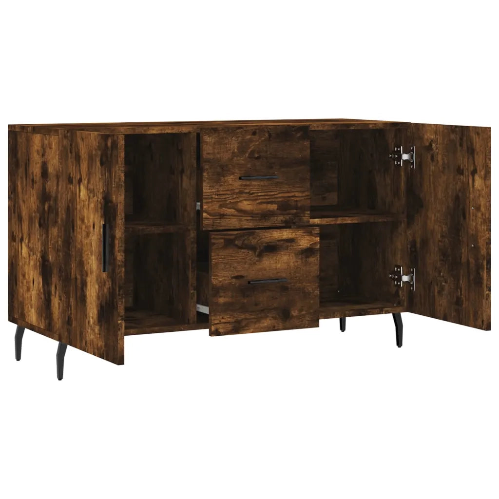 Credenza-Buffet-Armadio da cucina Rovere Fumo 100x36x60 cm in Legno Multistrato 480717