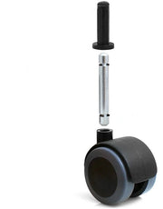 Set di 4 ruote per mobili, pneumatici, ruote inclinabili, protezione del pavimento, Ø 50 mm con cono e penna. Compatibile solo con il set completo.