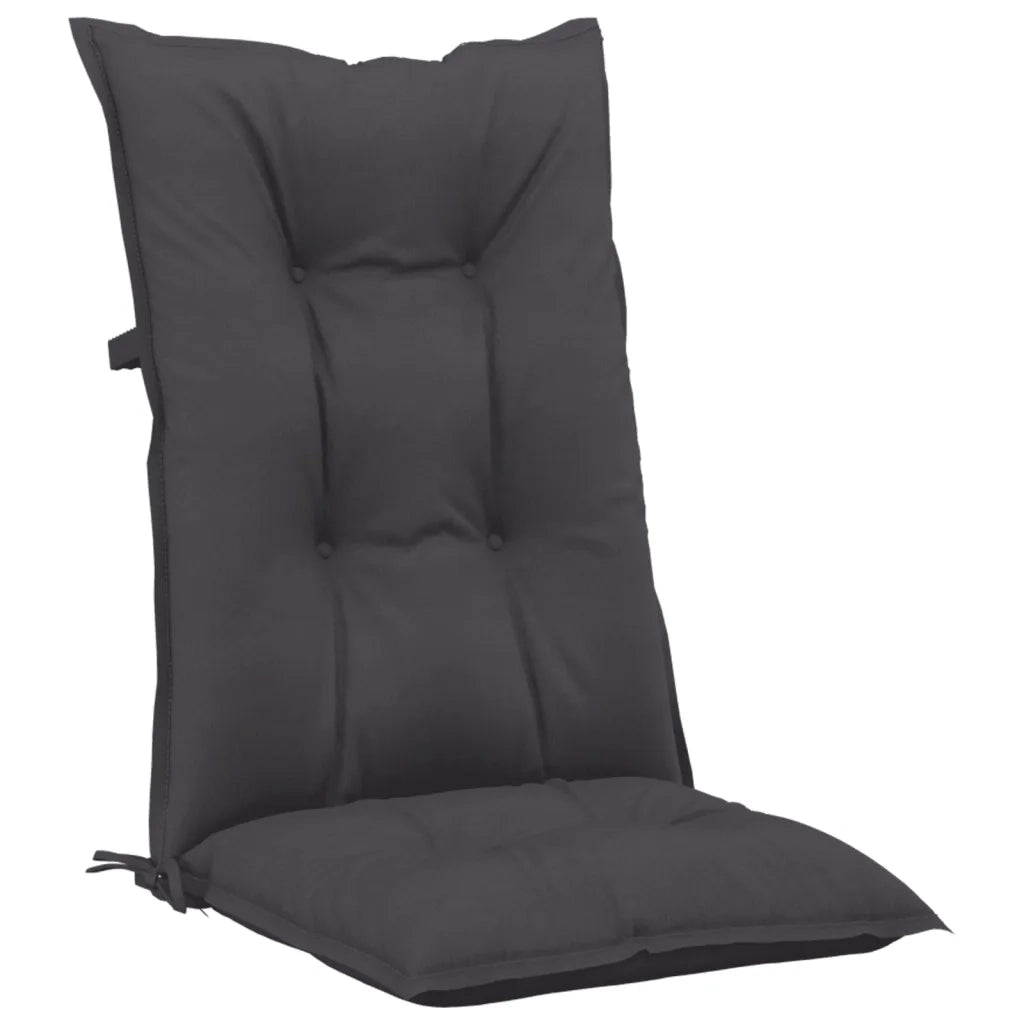 Cuscini per Sedie 6 pz Antracite 120x50x7 cm in Tessuto 360229