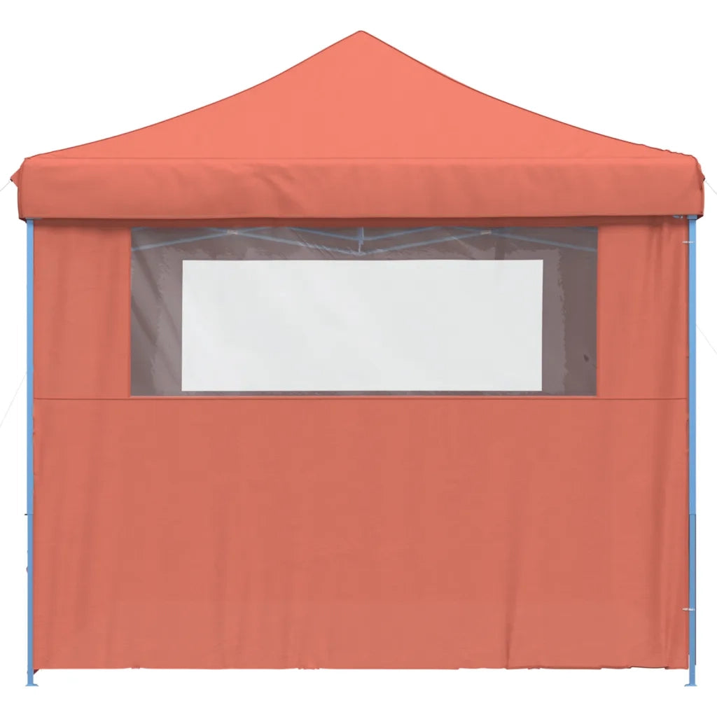 Tendone per Feste Pieghevole Pop-Up con 4 Pareti Terracotta 4004933