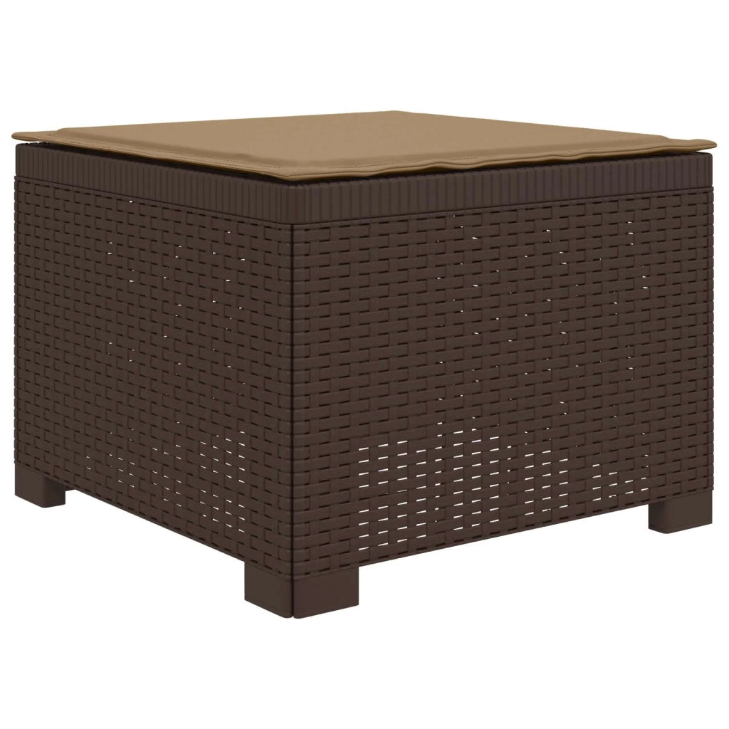 Divano da giardino 4 posti con cuscini aspetto rattan PP 3443948