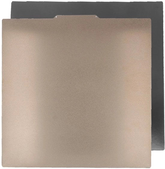 PEI blu per costruzione doppia faccia - Tavola di costruzione 450x450 mm - Piastra di gomma magnetica - Piastra di acciaio - Accessori per stampante 3D - Resistente allo shock