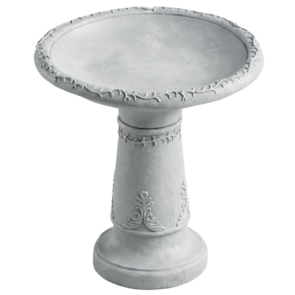 Vasca per uccelli in resina per esterno ¨C zephmum ¨C Grigio, 51 cm