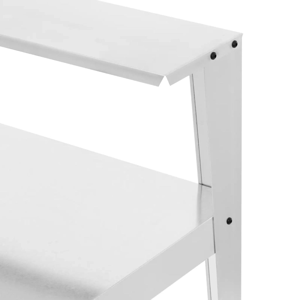 Tavolo da giardinaggio con ripiano acciaio zincato 112 x 64 x 110 cm acciaio zincato metallizzato argento 14_0009975